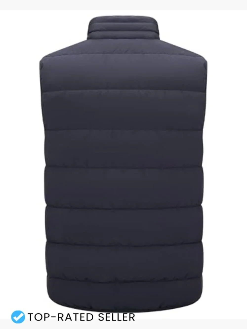 Men's Insulated Puffer Vest Quilted Sleeveless Jacket Waterproof Windproof Zip
